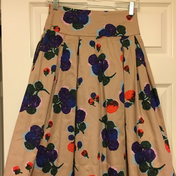 Anthropologie Odille Full Flower Skirt - Picture 1 of 2